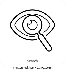 Buscar Y Buscar Concepto De Icono