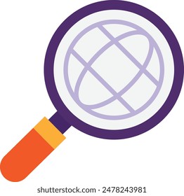 Búsqueda Buscar Icono De Lupa Vector Ilustración Plana