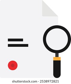Search Find Magnifier Icon Vector Flat Illustration