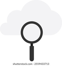 Search Find Magnifier Icon Vector Flat Illustration