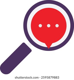 Search Find Magnifier Icon Vector Flat Illustration