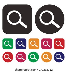 Search. Find. Magnify icon