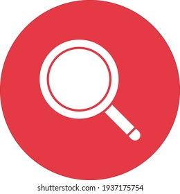 Search, find, magnifying glass icon vector image. Can also be used for information technology. Suitable for use on web apps, mobile apps and print media.