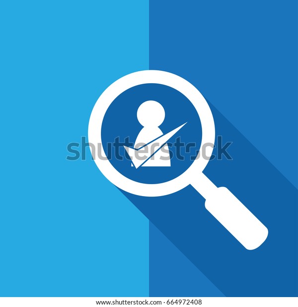 Search Find Right Candidate Sign Symbol Stock Vector (Royalty Free ...