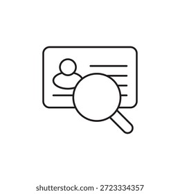 Pesquisar e localizar símbolo de dados de identificação de perfil de usuário