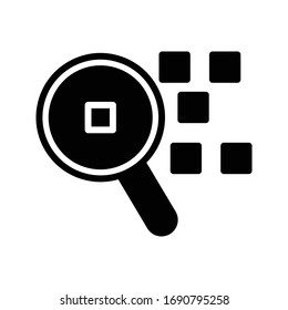 search find  vector glyph flat icon 