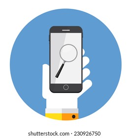 Search Flat Design Concept Vector Illustration. EPS10