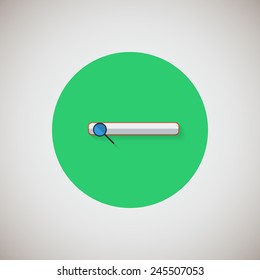 search flat icon. Flat design style modern vector illustration. Isolated on stylish color background. Flat long shadow icon. Elements in flat design. EPS 10.