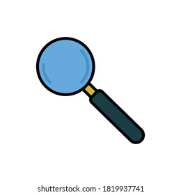 Buscar icono plano. vector de plantilla de diseño