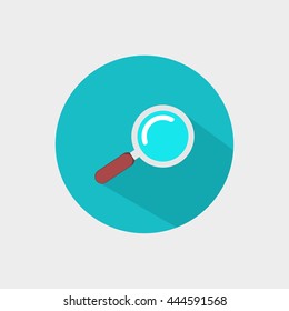 Search flat icon illustration
