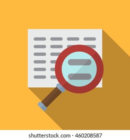 Search flat icon illustration isolated vector sign symbol