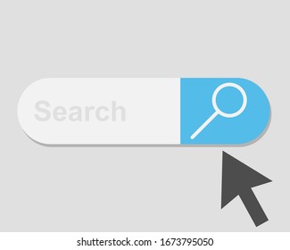 Search flat icon isolated on white background. Vector illustration. Eps 10.