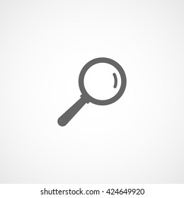 Search Flat Icon On White Background
