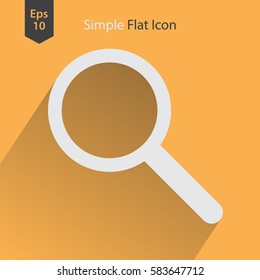 Search Flat Icon. Simple Sign Of Searching. Vector Illustrated Symbol