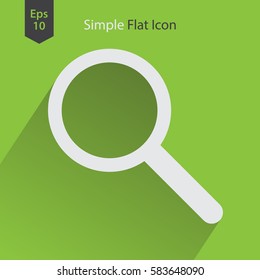 Search Flat Icon. Simple Sign Of Searching. Vector Illustrated Symbol