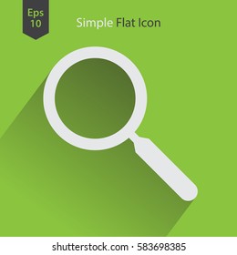Search Flat Icon. Simple Sign Of Searching. Vector Illustrated Symbol