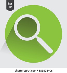 Search Flat Icon. Simple Sign Of Searching. Vector Illustrated Symbol