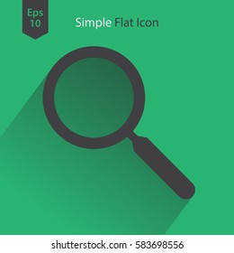 Search Flat Icon. Simple Sign Of Searching. Vector Illustrated Symbol