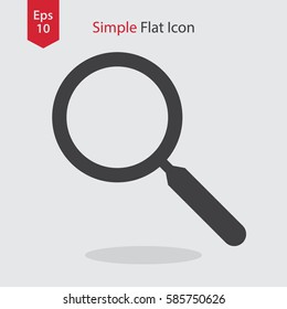 Search Flat Icon. Simple Sign Of Searching. Vector Illustrated Symbol