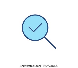 Search flat icon. Thin line signs for design logo, visit card, etc. Single high-quality outline symbol for web design or mobile app. Marketing outline pictogram.