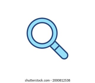 Search flat icon. Thin line signs for design logo, visit card, etc. Single high-quality outline symbol for web design or mobile app. Marketing outline pictogram.