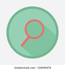 Search flat Icon vector