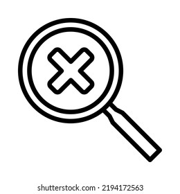 Search flat line icon. Web search engine, Analytics. Outline sign mascara for mobile concept and web design, store.