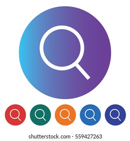 Search Flat minimal icon vector