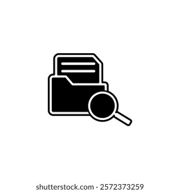 search in folder icon , document icon