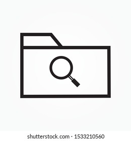 search folder sign icon design