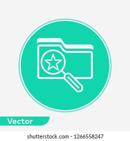 Search folder vector icon sign symbol