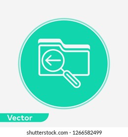 Search folder vector icon sign symbol