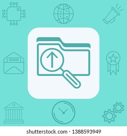 Search folder vector icon sign symbol