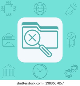 Search folder vector icon sign symbol