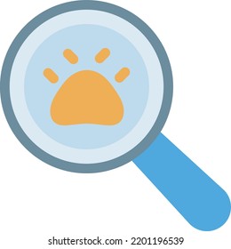 search footprint Vector illustration on a transparent background.Premium quality symbols.Stroke vector      icon for concept and graphic design.
