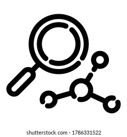 Search  Formula Flat Icon Isolated On White Background
