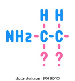 search formula of vaccine color icon vector. search formula of vaccine sign. isolated symbol illustration