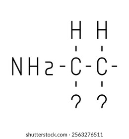 search formula of vaccine line icon vector. search formula of vaccine sign. isolated contour symbol black illustration