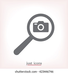 search foto camera vector icon