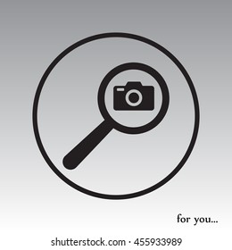 search foto camera vector icon