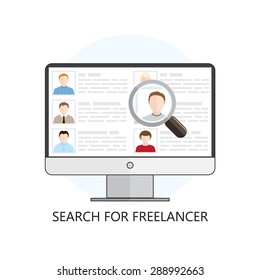 Search for Freelancer Icon