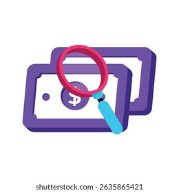 Search Funds Vector style icon. Eps 10 file