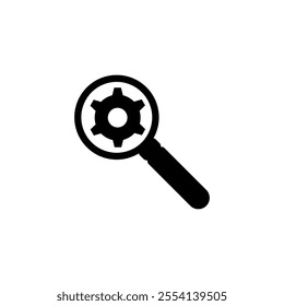 Search and Gear icon, Action Plan Icons vector illustration