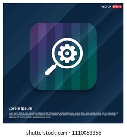 Search Gear Icon - Free vector icon