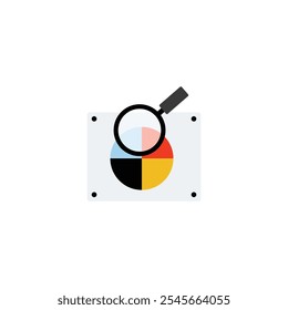 Search Generic Outline Color icon. find colore vector icon on white background