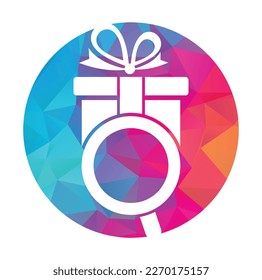 Search Gift Logo Icon Design. Find gift box logo design icon vector.