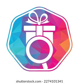 Search Gift Logo Icon Design. Find gift box logo design icon vector.