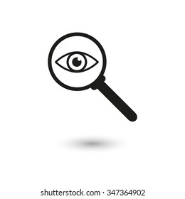 Search glass - vector icon