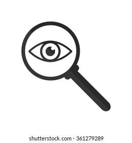 Search glass  - vector icon