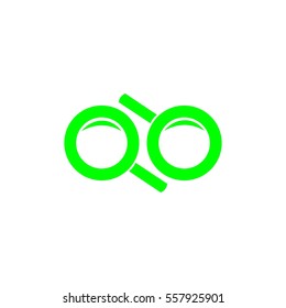 search and glasses vector